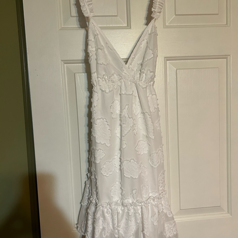 SHEIN White Backless Dress